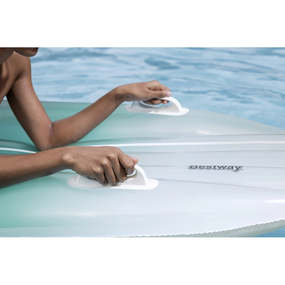 Trade Shop - Set 2in1 Materassino Gonfiabile Forma Tavola Da Surf Con Borsa Abbinata Da Spiaggia 42072 -