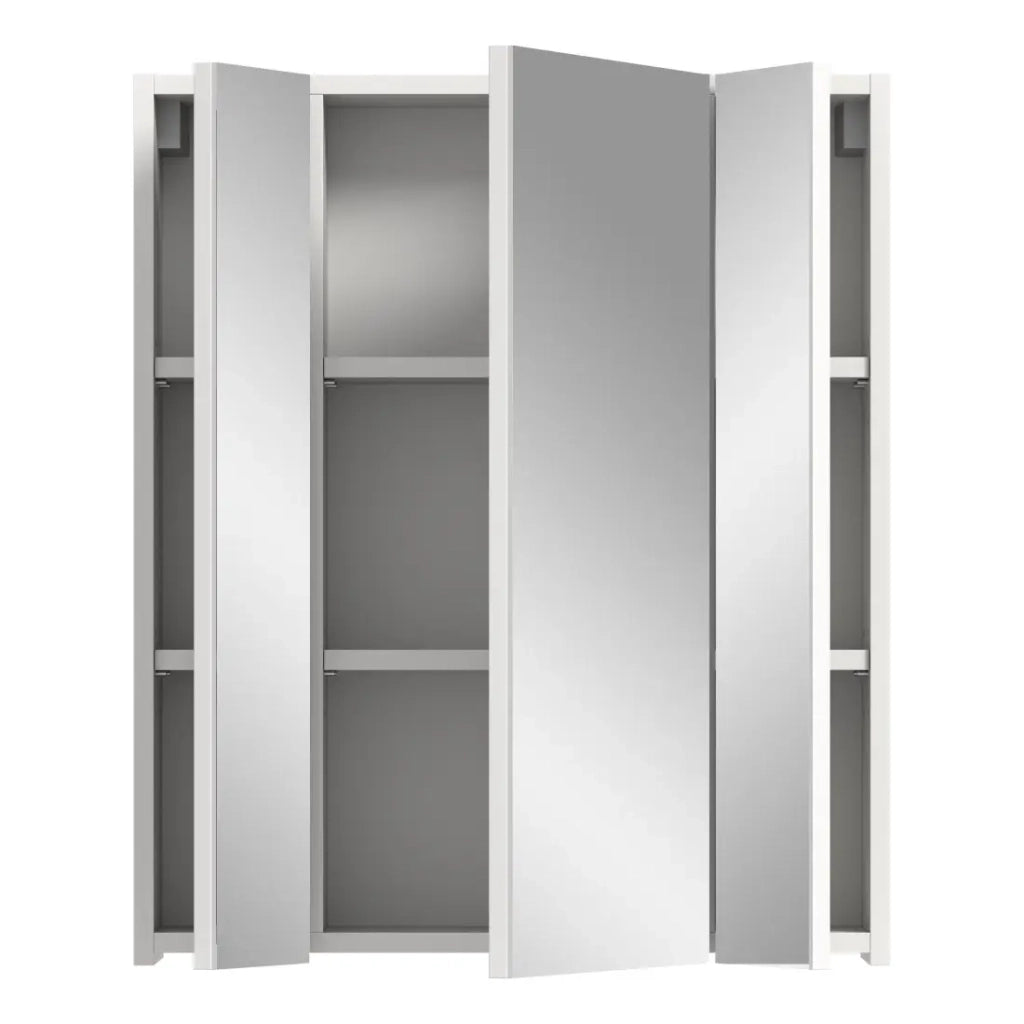Mobile contenitore con specchi – Bianco lucido – KLEANKIN