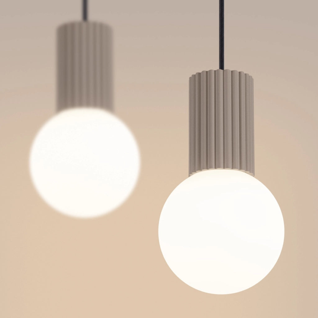 Lampada a sospensione HALO 2L taupe