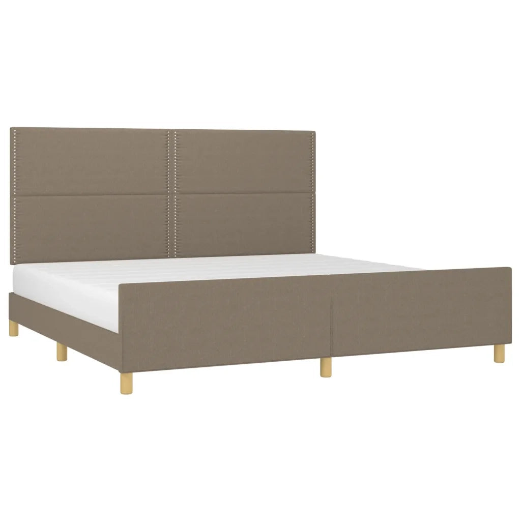 Giroletto senza Materasso Tortora 200x200 cm in Tessuto