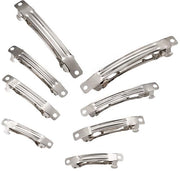 Spazzola per capelli da 100 pezzi - Spazzole per capelli in acciaio - 4 misure 30/39/59/78 mm - Leggera - Colore platino - Spazzole per capelli con chiusura