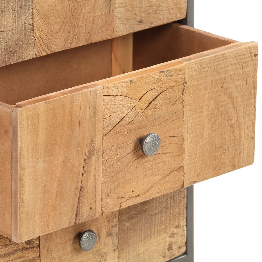 Cassettiera 45x30x100 cm in Legno Massello di Recupero cod mxl 69675