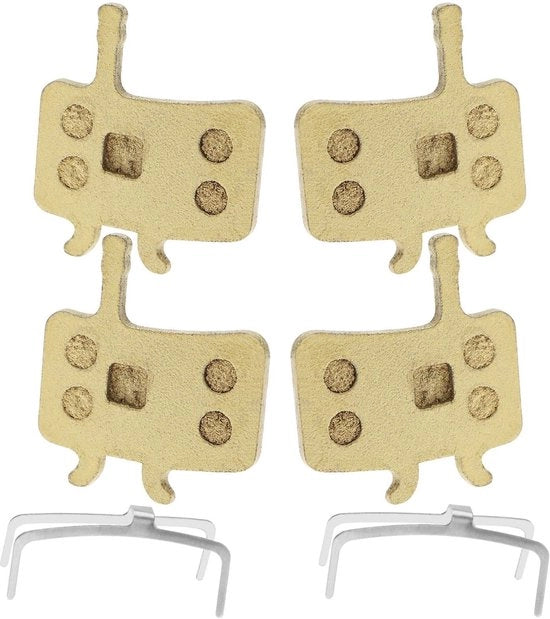 Freni a disco per bicicletta - 2 pezzi - Metallo sinterizzato - Compatibile con Sram Avid BB7/Juicy 3/5/7 - Resistente al calore - Duraturo - 24K - Freni a disco
