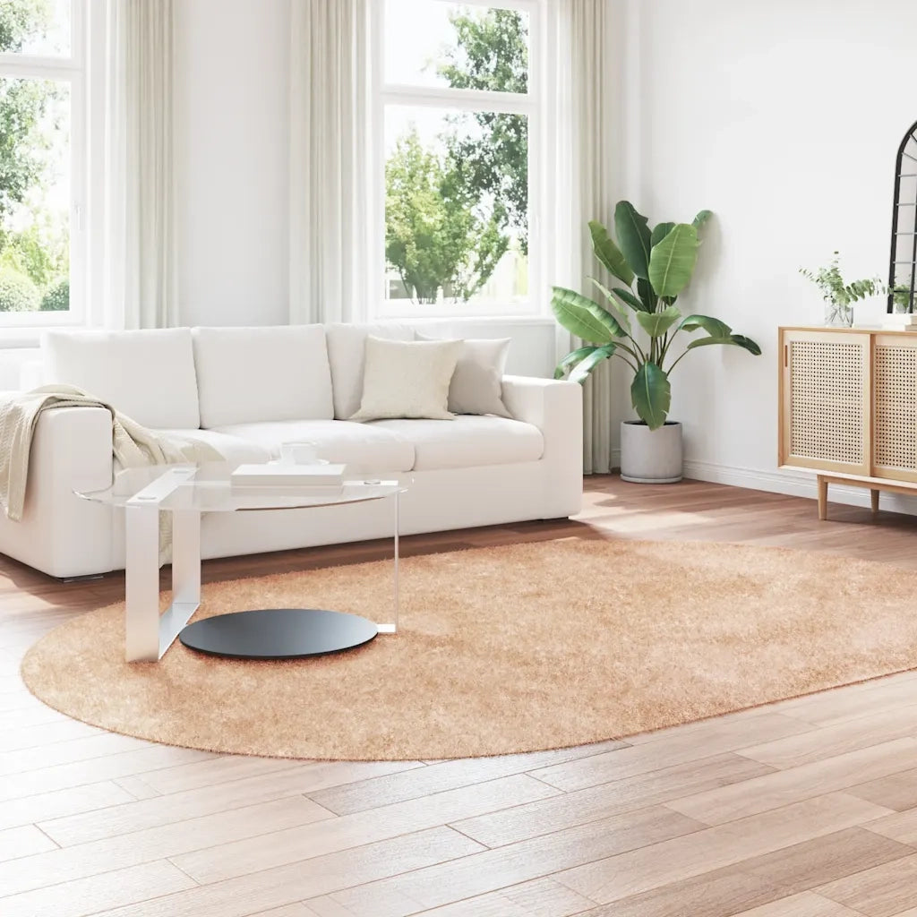Tappeto Shaggy a Pelo Lungo NAVARRA Beige 300x200 cm poliestere