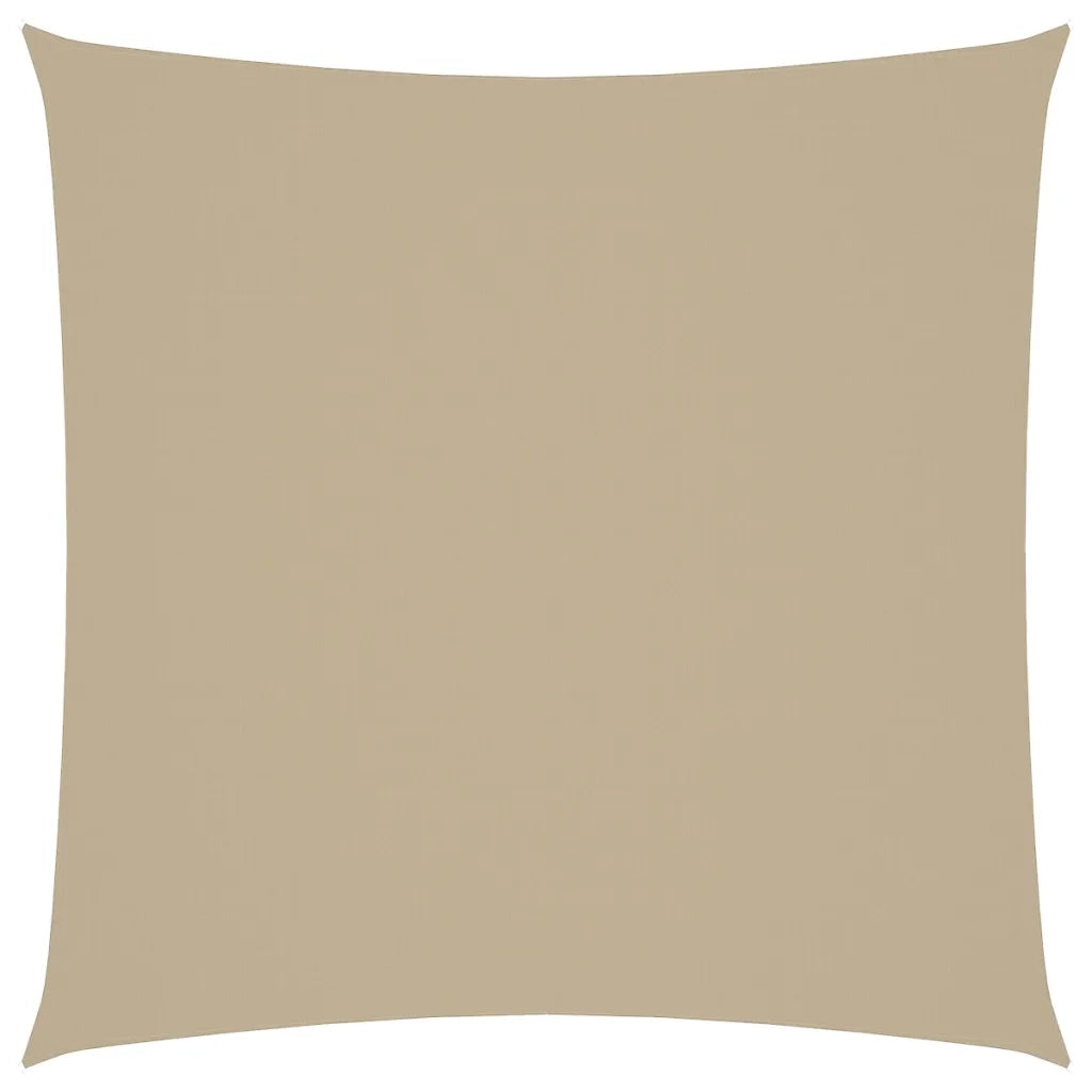 Parasole a Vela in Tela Oxford Quadrato 7x7 m Beige 135143