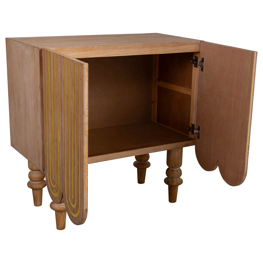 Credenza in legno marrone 80x42x81h cm