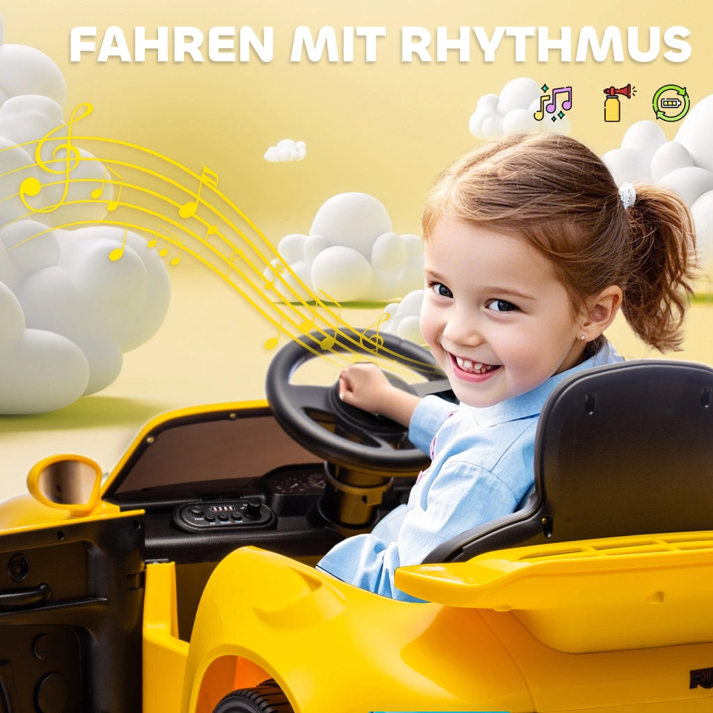 Auto Elettrica per Bambini ¨C zephmum ¨C Giallo, 12V