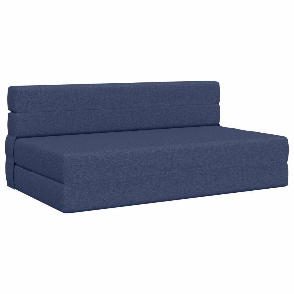 Divano Letto Pieghevole Blu 152 x 86,5 x 60 cm Tessuto 900124
