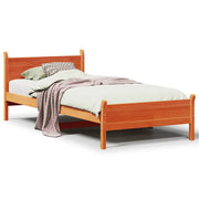 Letto singolo | Letto per adulti | Letto senza Materasso Marrone Cera 100x200 cm in Legno di Pino