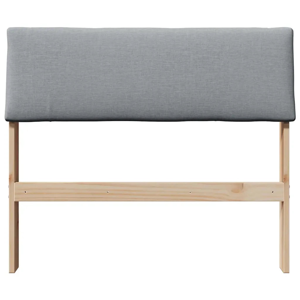 Testiera | Testata imbottita Grigio chiaro 90 cm Pino massello