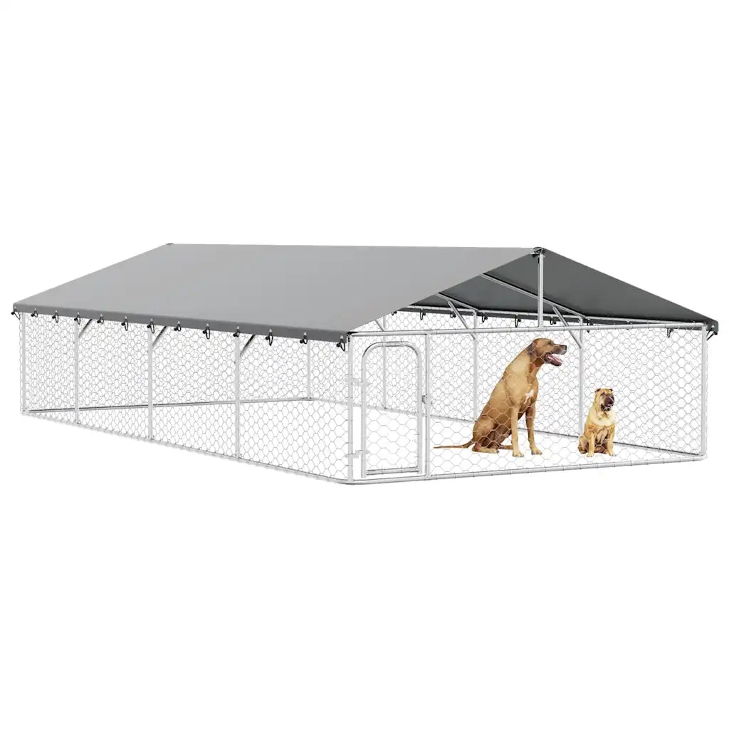 Gabbia per Cani da Esterno con Tetto 600x300x150 cm cod mxl 50524