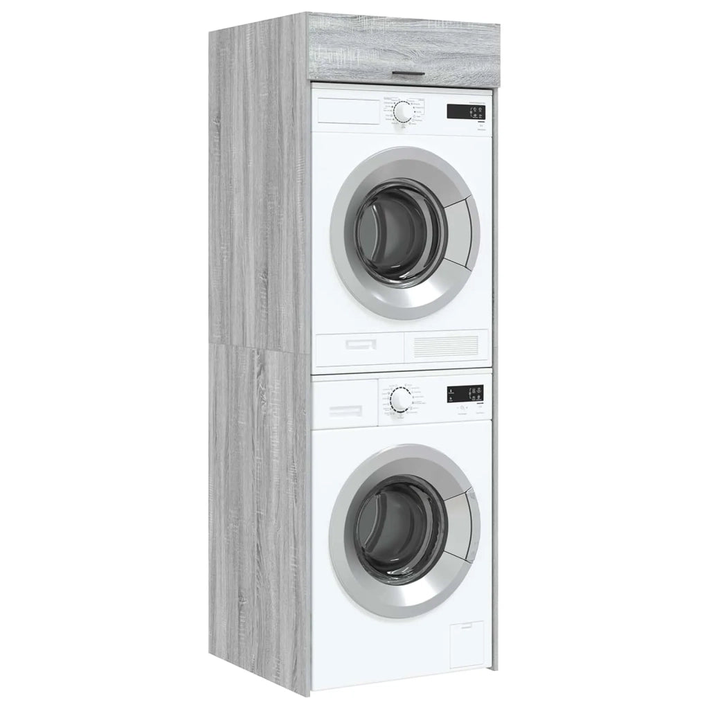 Mobiletto per lavatrice Grigio Sonoma 67,5 x 68 x 200 cm 3422789