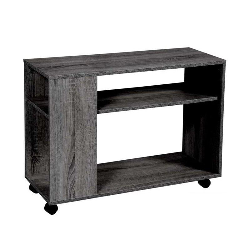 GAIA MOBILETTO IN LEGNO CON RUOTE 80 X 30 X 56 CM IN COLORE WENGÈ