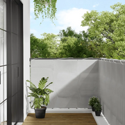 Paravento Balcone-Pannello per balcone Grigio chiaro 120x400cm 100%Poliestere Oxford