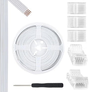 Kit di collegamento RGBW per LED a 10 mm con connettore 5-pins a 5 vie