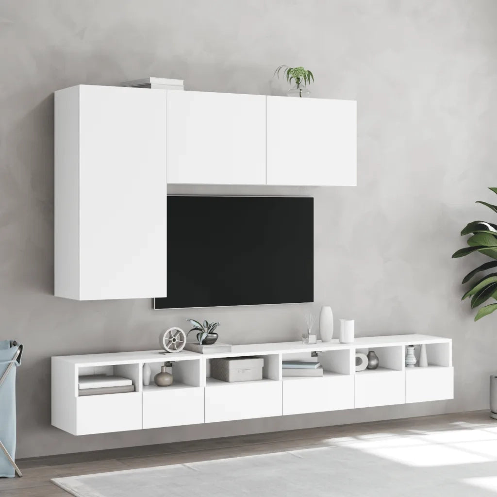Mobile TV a Parete Bianco 100x30x41 cm 836966