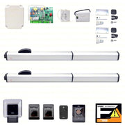 KIT FAAC 400 SB 230V 2 ANTE 4 MT AUTOMAZIONE CANCELLO BATTENTE AUTOMATICO 104206