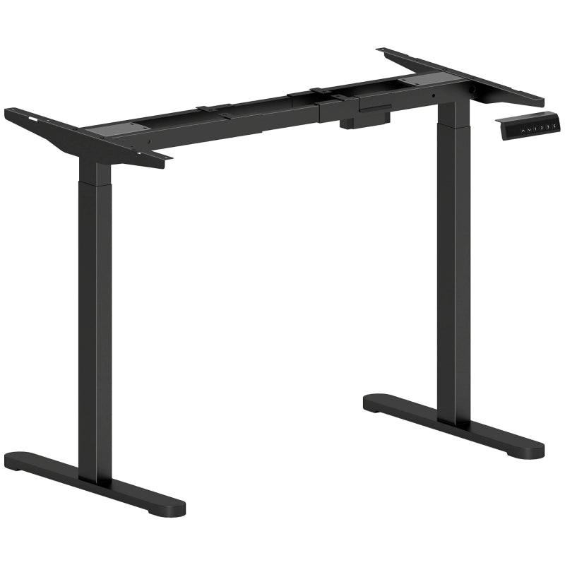 TELAIO SCRIVANIA Regolabile in altezza elettrico 70-118 cm Nero Acciaio