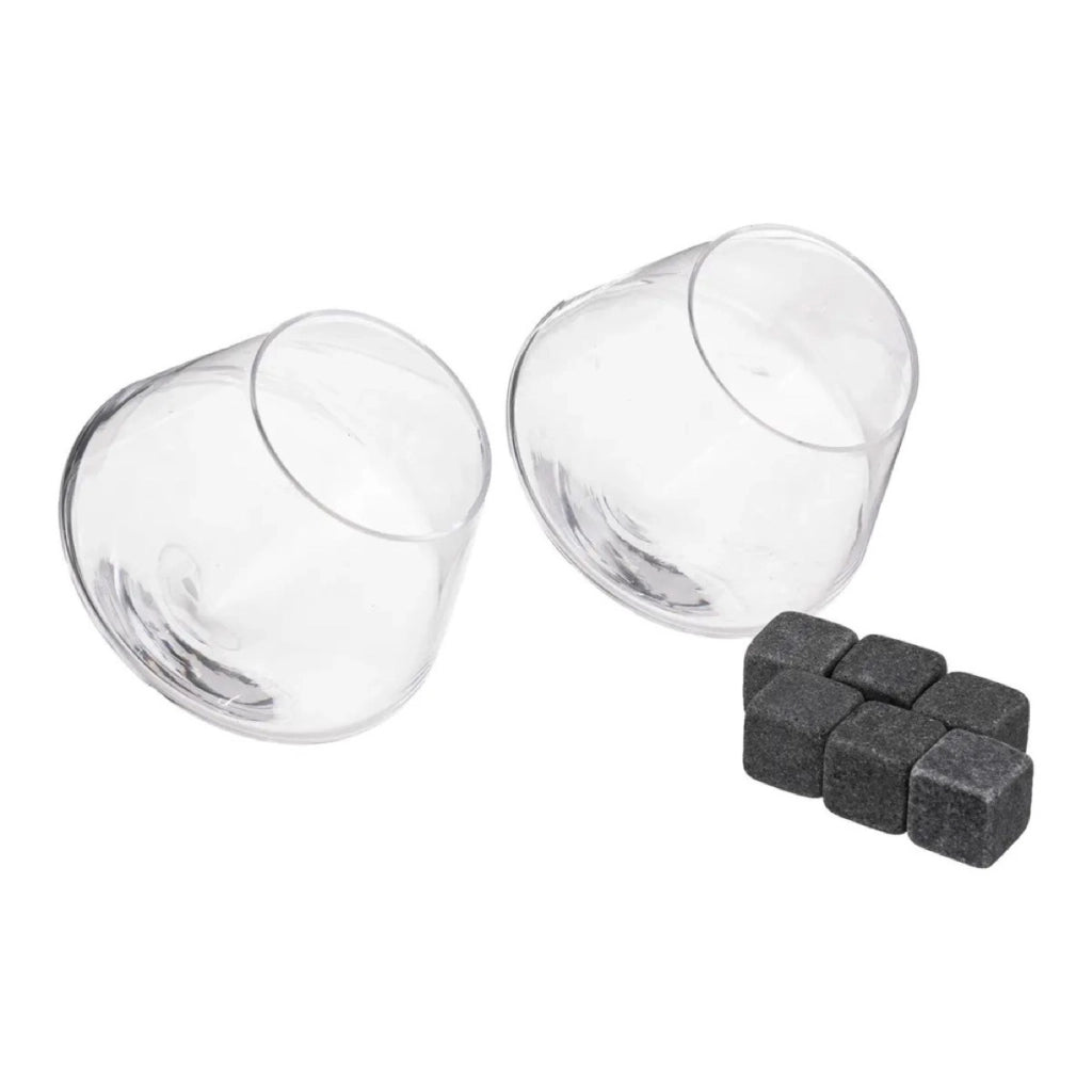 Set 2 Whisky Tumblers con Pietre Refrigeranti
