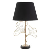 Lampada da Tavolo Foglia 56, Nero, Metallo, 30x30x60 cm