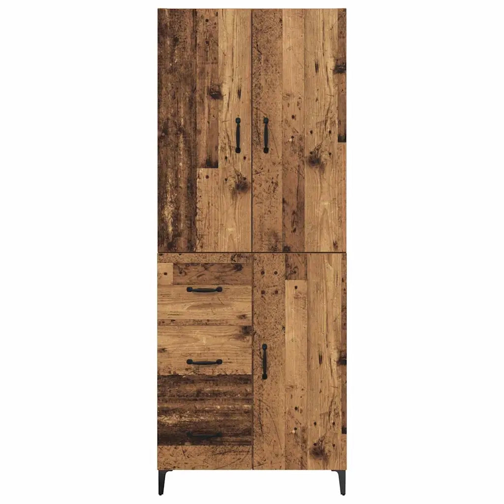 Credenza-Buffet-Armadio da cucina Legno vecchio 69,5 x 34 x 180 cm Legno multistrato 907046