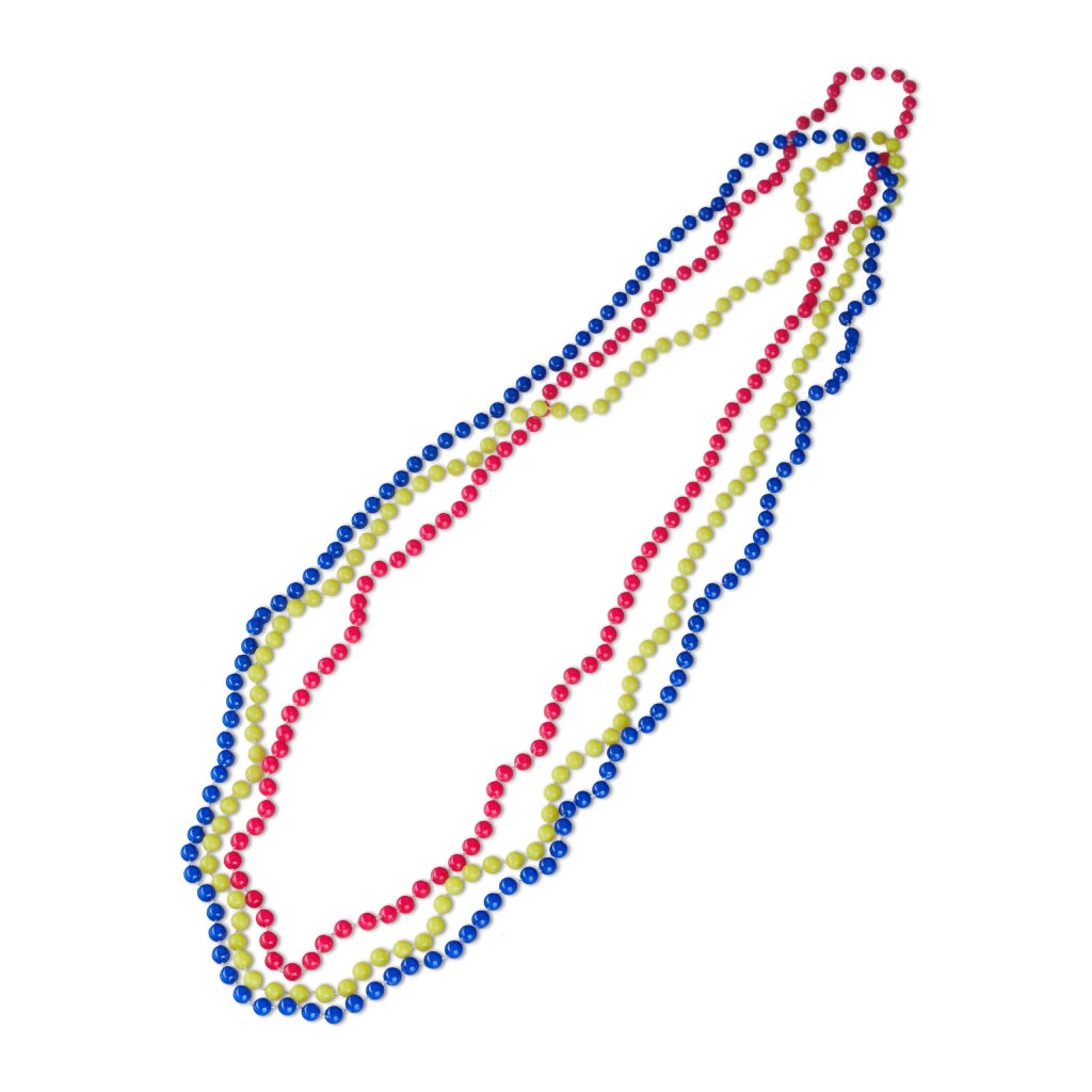 Lotto di 30 collane vivaci per carnevale travestimento festa anni 80 30 cm in plastica multicolore 13_0014398