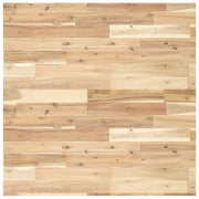 Piano Tavolo | Superficie Tavolo | Piano Scrivania Quadrato 80x80x2 cm in Legno Massello di Acacia