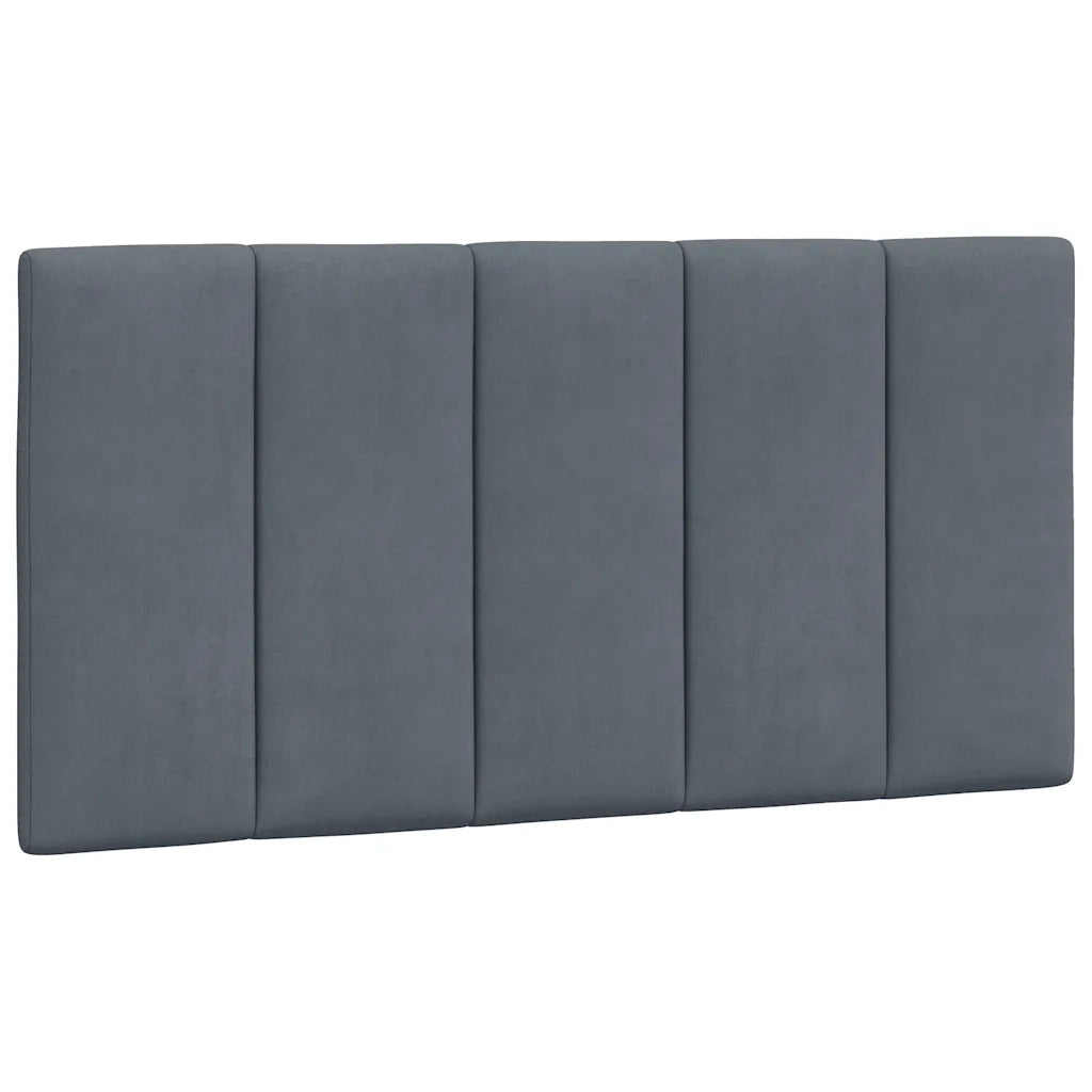 Cuscino Testiera Hanko Grigio Scuro 100 cm in Velluto CFW6939366