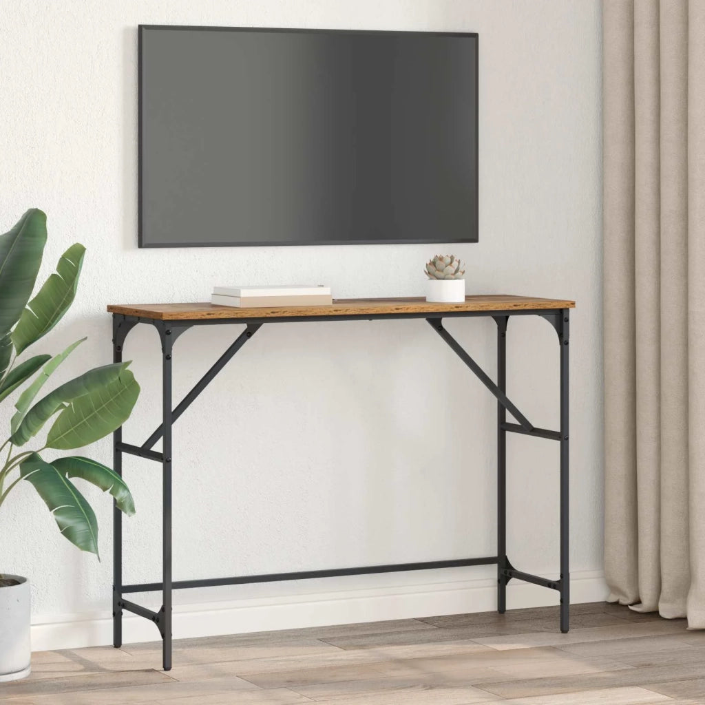Tavolo consolle Legno vecchio 100 x 32 x 75 cm