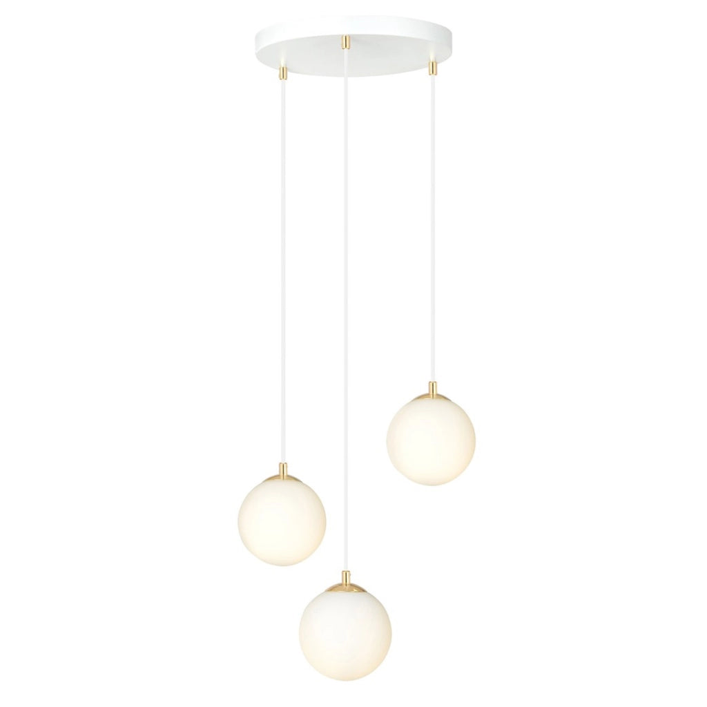 Lampada a sospensione Royal in acciaio e vetro