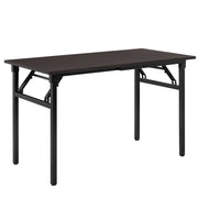 Tavolo da cucina/pranzo pieghevole altezza regolabile per 4 persone 120 cm marrone e nero 03_0004362