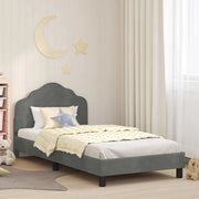 Struttura letto bambini con testata Grigio Scuro 80 x 200 cm