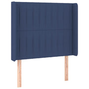 Testiera | Testata ad Orecchio Blu 83x16x118/128 cm in Tessuto