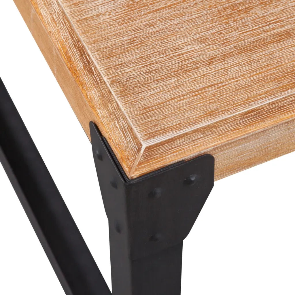 Tavolino da CaffÃ¨ in Legno Massello di Acacia 100x60x45 cm cod mxl 13810