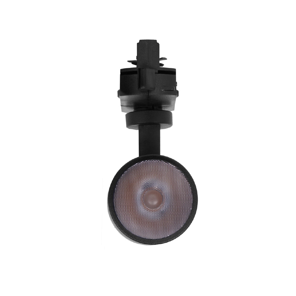 Faretto led da binario 7w bifase nero luce fredda 6500k