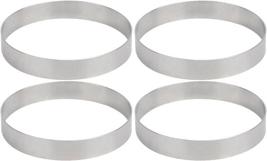 Set di 4 Desserttaglieri in Metallo con Spruzzatore per Pizza e Anello per Frittelle