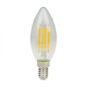 Lampadina LED Filamento Candela E14 6W 2700K 720lm Ecolight