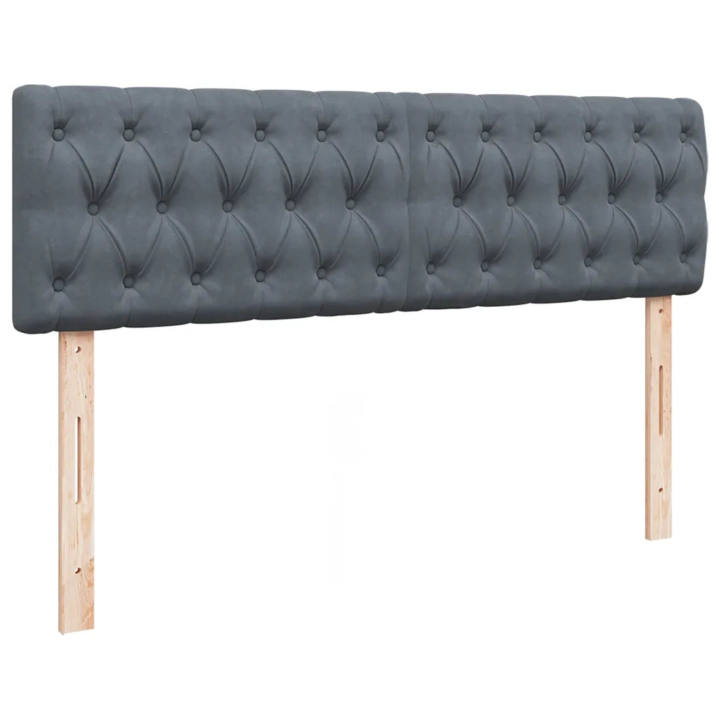 Struttura Letto Pouf con Materasso 140x200 cm in Velluto