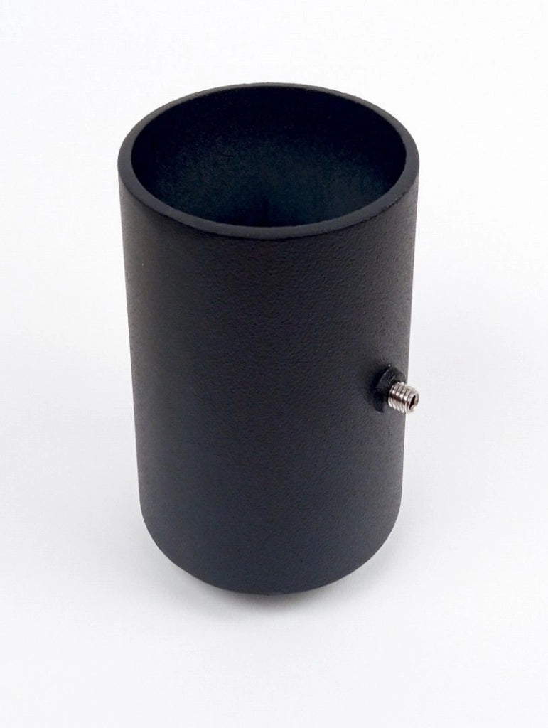 Testa lampada giardino WENECJA 1xE27 nera trasparente IP43
