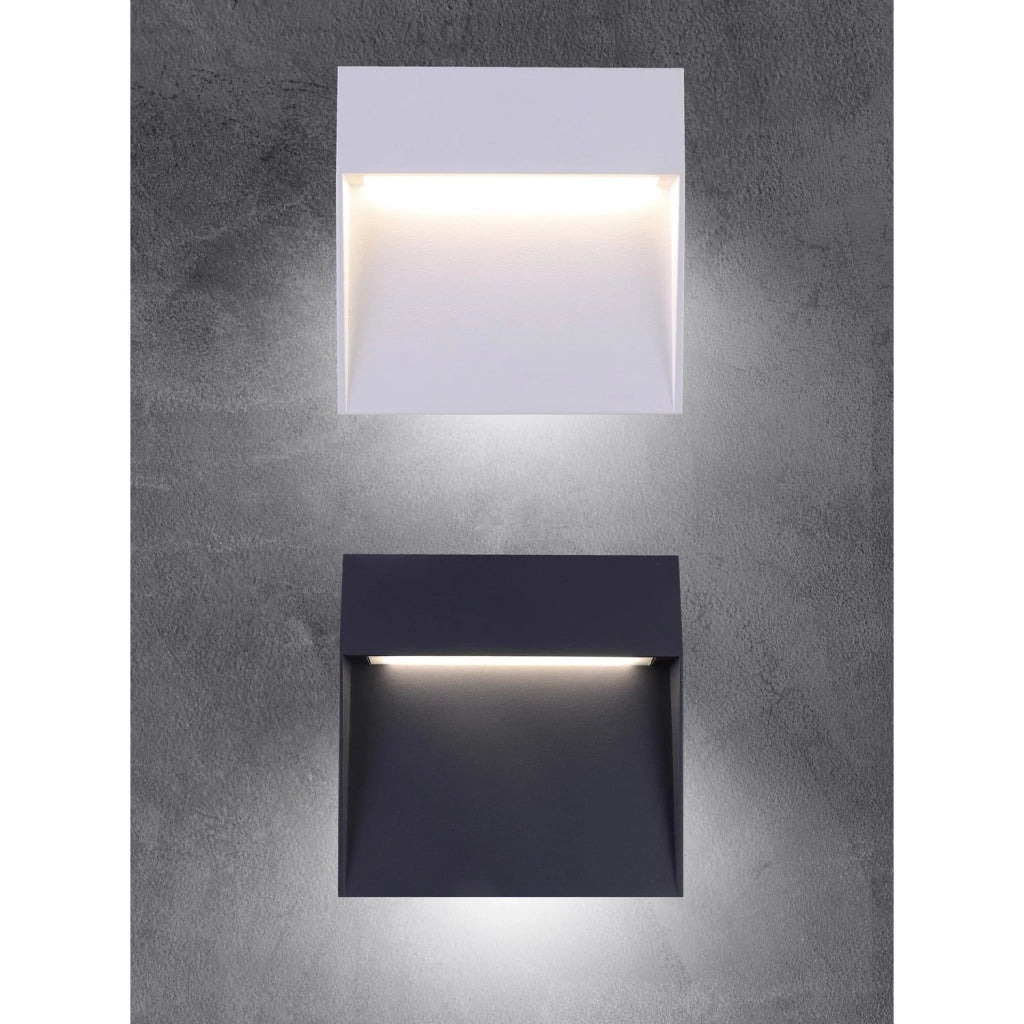 Segnapasso led da parete colore antracite mod. Bilbao 6