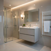 Composizione mobile bagno sospeso con cassetti cm 100 mod. ELEGANCE - Grigio Corda