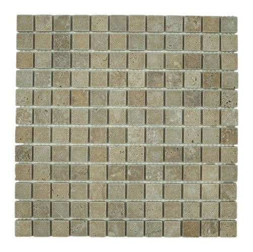 Mosaico in Travertino Noce Anticato - 2,3X2,3X1 CM