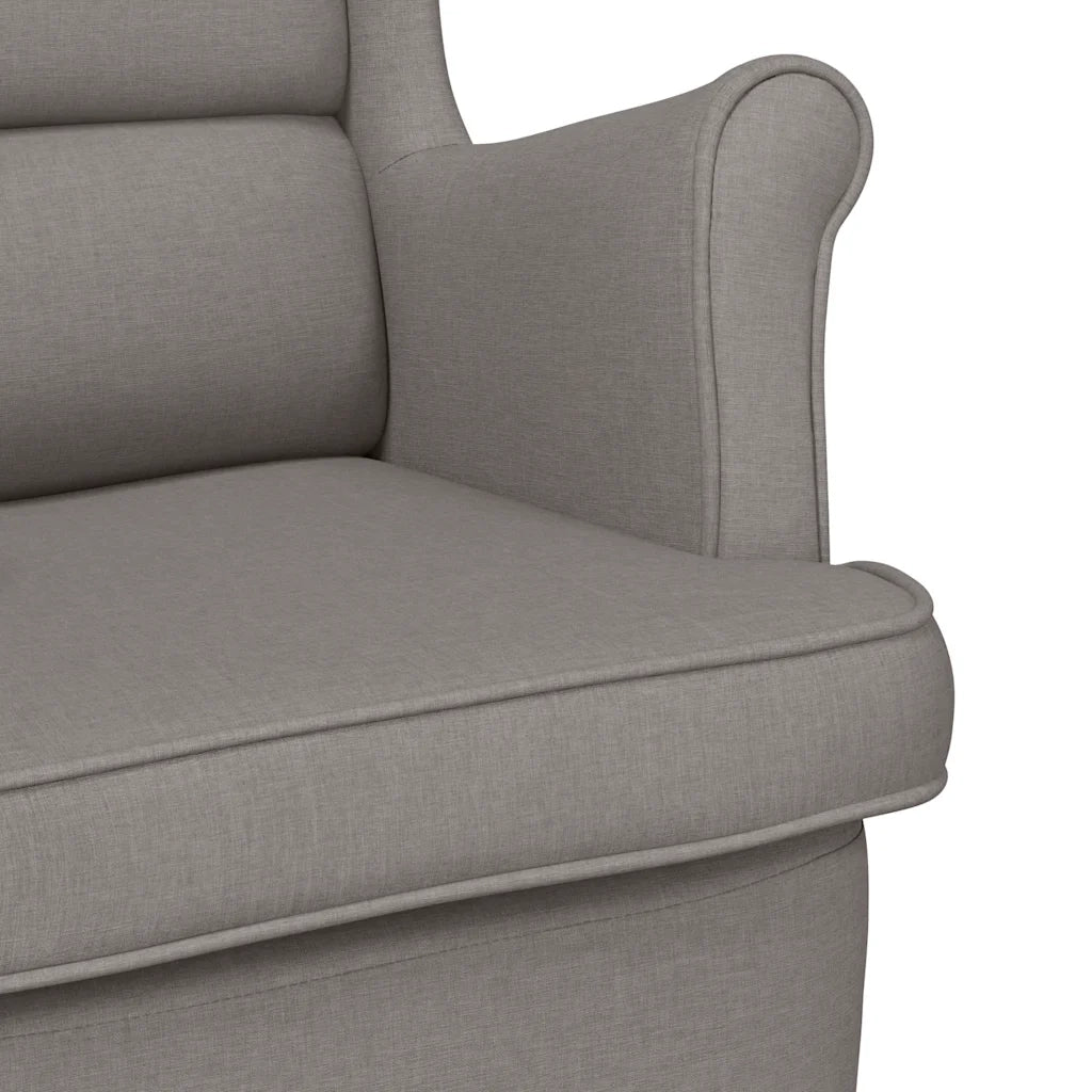 Sedia a Dondolo Tortora 74x90x102 cm in Tessuto 4016925