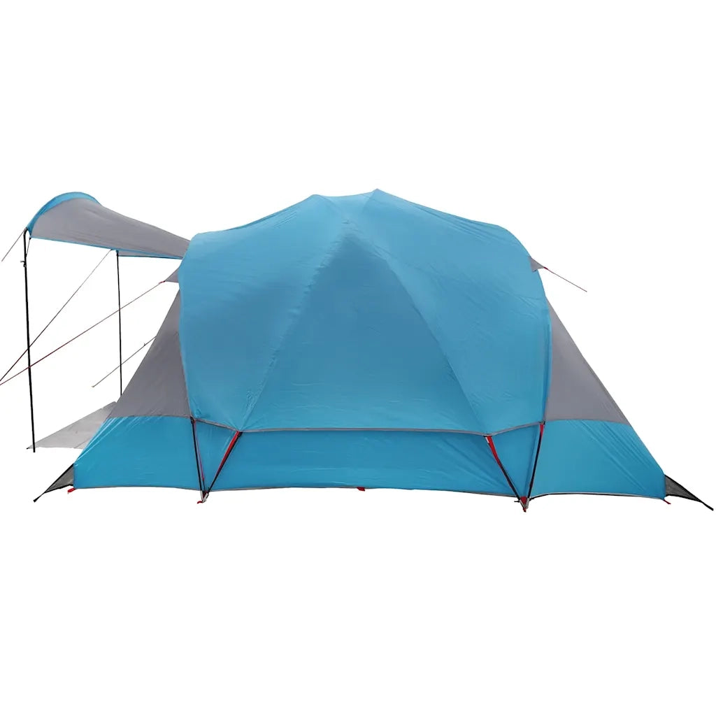 Tenda Familiare a Tunnel per 8 Persone-Tenda da campeggio Blu Impermeabile 388467