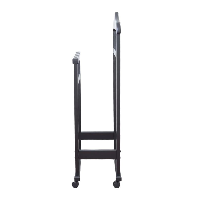 INDOSSATORE APPENDIABITI DA CAMERA IN LEGNO DI FAGGIO NERO 44 X 25 X 98 H