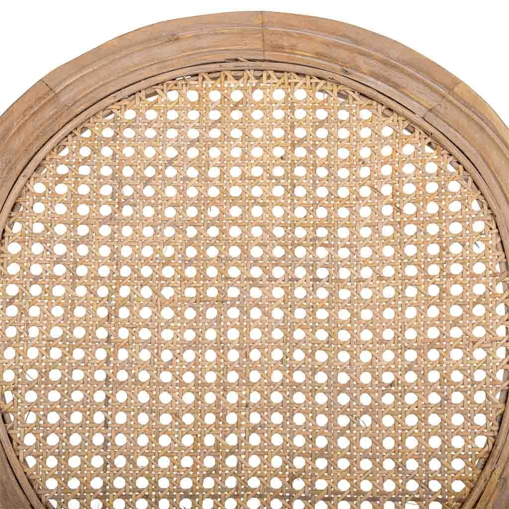 Sgabello in legno imbottito panna 48x42x76/121h