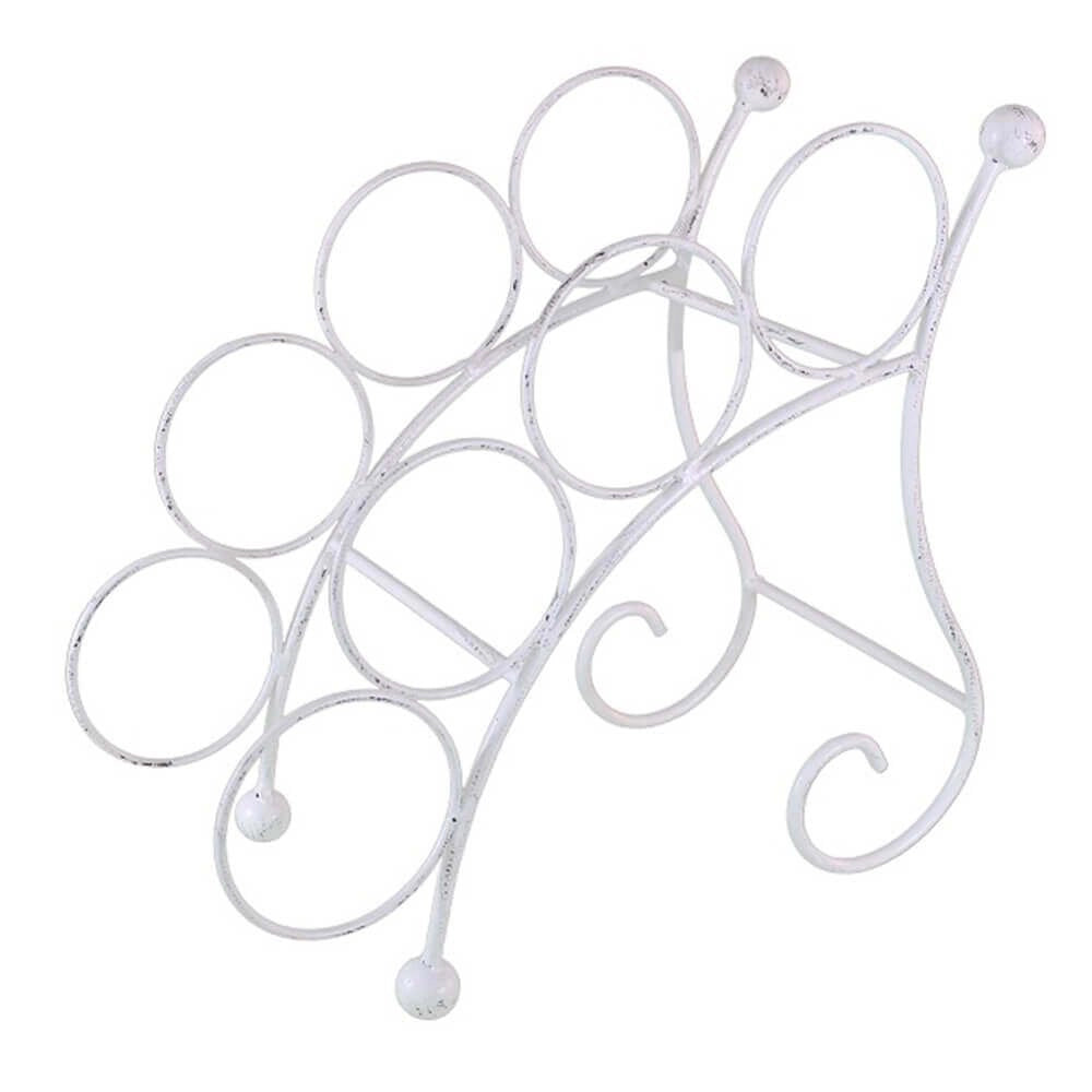 Portabottiglie stile provenzale verniciato in Acciaio cm 36 5x19x33 - VINCE