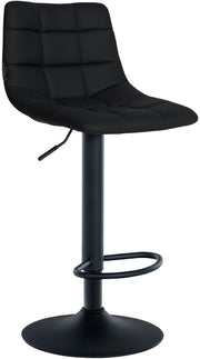Sgabello Jerry in similpelle nero,nero
