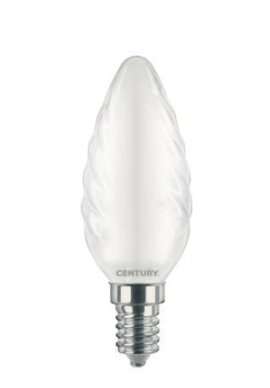 Century Lampadina Led Saten Tortiglione E14 4W 470lm 6000k