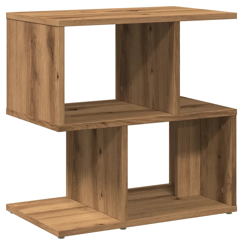 Comodino-Tavolino da notte Rovere Artigianale 50x30x51,5 cm in Legno Multistrato